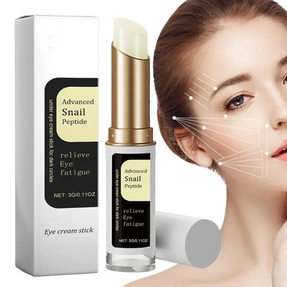 Verfrissende Slakkenpeptide Oogcrème Stick voor Donkere Kringen en Oogzakken – Verstevigende, Verhelderende en Voedende Anti-Aging Hydrator