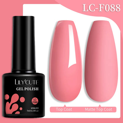 LILYCUTE 7ML Snelle-Extensions Nagelgel - Semi-permanente Acryl Kristalwit & Helder Nude Nagellak voor Prachtige UV Opbouw