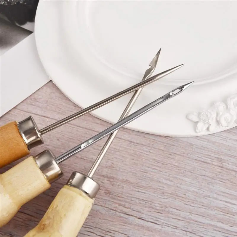 Candle Wick Needle Tool | Wooden Handle Wick Threader for Candle Making | Wick Inserting & DIY Tools