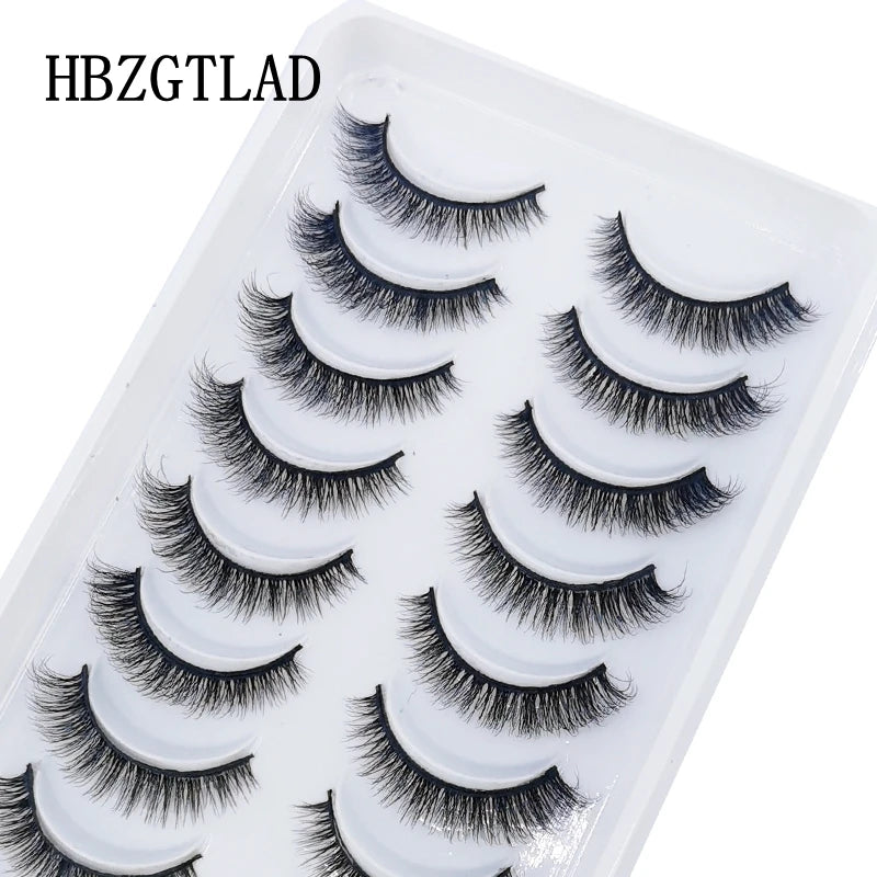 Verhoog je uitstraling met 10 paar luxe natuurlijke lange 3D nerts valse wimpers - Perfect voor make-up liefhebbers!