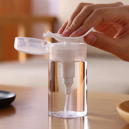 Veelzijdige Navulbare Nagelkunstflessen - Lege Drukpompdispenser voor Nagellakremover, Cleaner en Make-up - Beschikbaar in 120ml, 150ml en 200ml Maten!