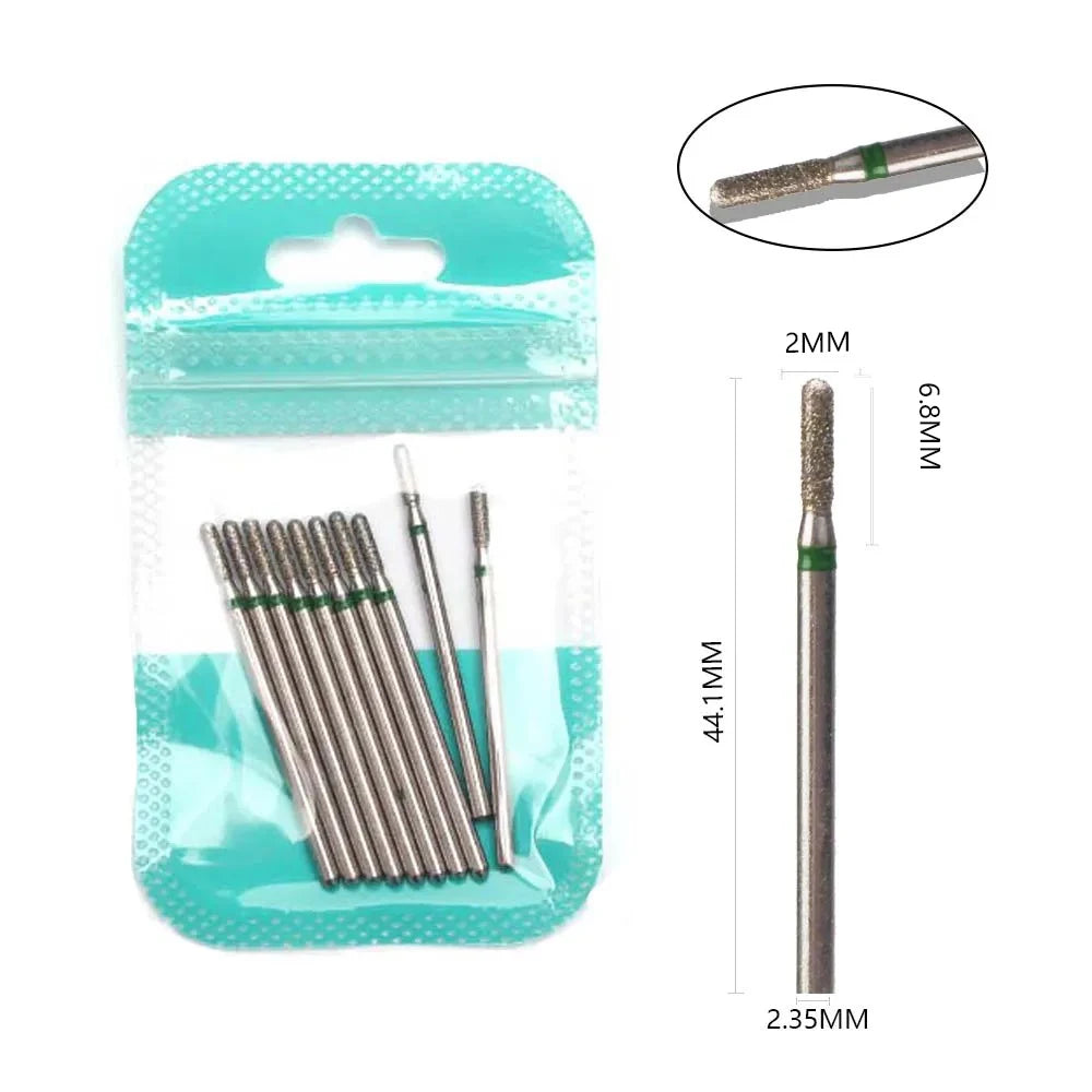 Ultimate 10-delige Diamanten Vijl Bit Set voor Perfecte Manicure & Pedicure met Elektrische Machine - Inclusief Borstel en Freesgereedschap