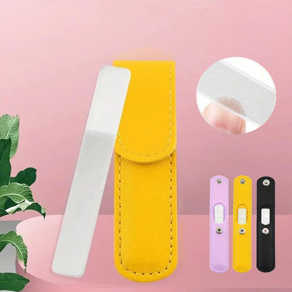 Chique Glas Vijl & Nano Polijst Duo – Perfect Manicure Tool voor Vormen, Polijsten en Glanzen van Natuurlijke of Acrylnagels!