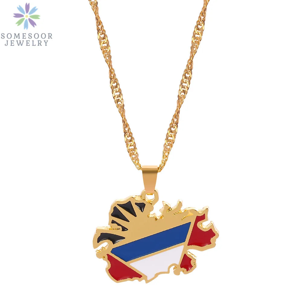 Stijlvolle SOMESOOR Afrikaanse nationale vlag ketting - Vier Nigeria, Ghana en Jamaica met hip-hop emaille hanger kettingjuwelen - Perfect cadeau voor vrouwen