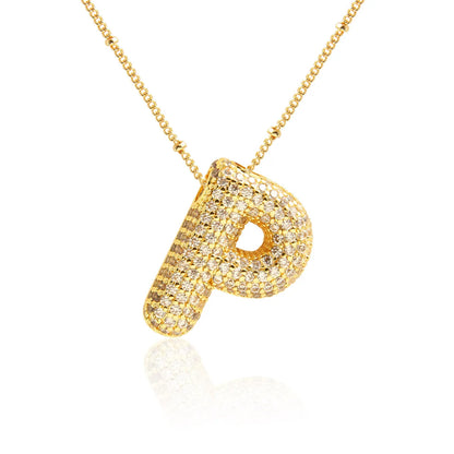 Prachtige Luxe Zirkon Kristal 26 Engelse Letters RVS Kettingen voor Vrouwen – Trendy Choker Ketting Sieraden Groothandel