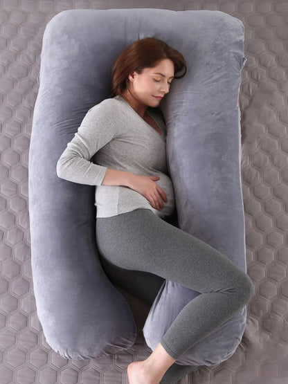 Luxueus 120x70 cm Zwangerschapskussen voor Ultiem Comfort - Ideaal voor Zwangere Vrouwen & Perfect voor Borstvoeding en Slaap!