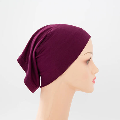Chic en Stijlvol 56-Kleurige Vrouwen Binnen Hijab Tube Muts - Premium Bamboe Jersey Onderheadscarf voor Moslim Mode