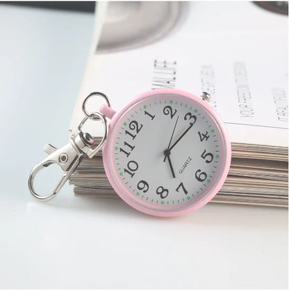 Charmante Vintage Pocket Watch Sleutelhanger Afstandsbediening Klok – Perfect voor Studenten en Medische Professionals!