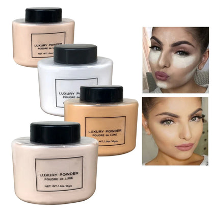 Banana Luxe Gezichtsfoundation Poeder voor Vrouwen - Authentiek Olie-Controle Los Poeder voor Perfecte Make-up Aanbreng