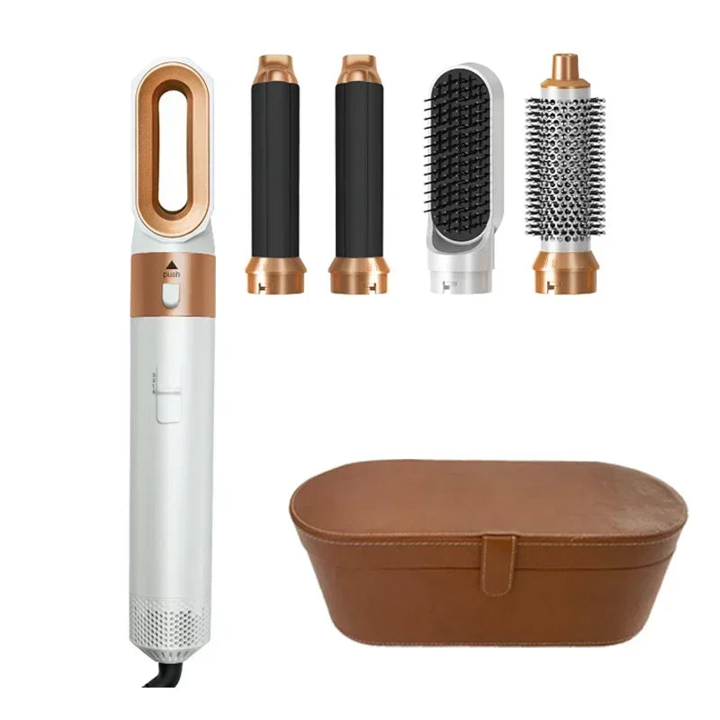 All-in-One 5-in-1 Haartoolset: Professionele Haardroger, Hete Kam, Krultang & Steiltang Compatibel met Dyson Airwrap voor Adembenemende Thuisstyling