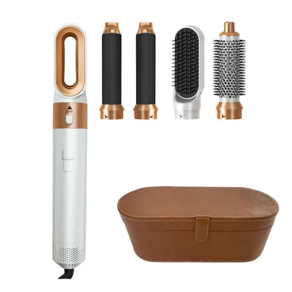 All-in-One 5-in-1 Haartoolset: Professionele Haardroger, Hete Kam, Krultang & Steiltang Compatibel met Dyson Airwrap voor Adembenemende Thuisstyling