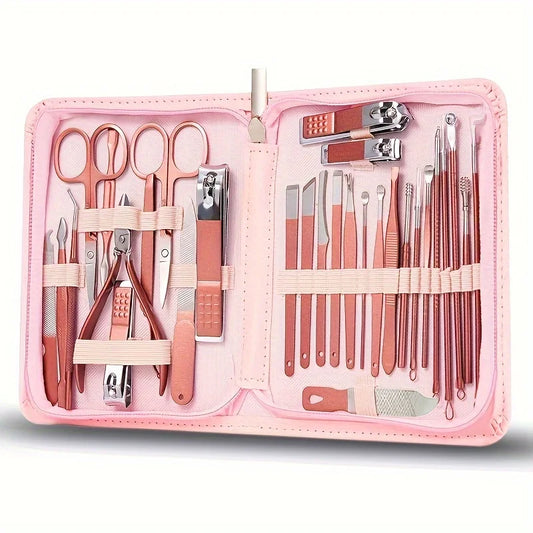 Compleet 7/30-delige Manicure Set: Essentiële Nagel- en Teennagelknippers voor Perfecte Pedicures - Ideale Reisvriendelijke Multifunctionele Toolkit!