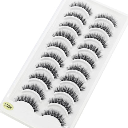 Verhoog je uitstraling met 10 paar luxe natuurlijke lange 3D nerts valse wimpers - Perfect voor make-up liefhebbers!