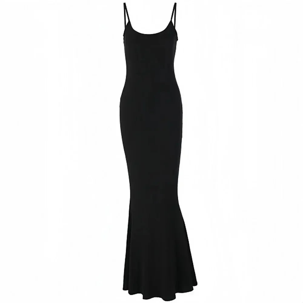Chique Dames Mouwloze Rugloze Bodycon Maxi Jurk - Elegante Zomer Lounge Stijl voor Moeiteloze Glamour