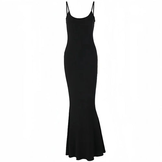 Chique Dames Mouwloze Rugloze Bodycon Maxi Jurk - Elegante Zomer Lounge Stijl voor Moeiteloze Glamour
