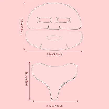 Verfris je uitstraling met herbruikbare silicone borst- en dekolleté pads - Volledige set voor gezicht en ogen voor vrouwen en meisjes