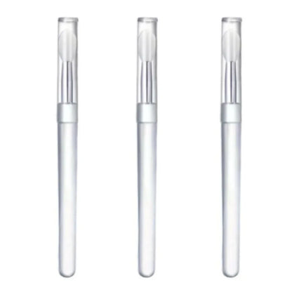 Veelzijdige Draagbare Siliconen Lippenborstel Set - 1/3/5PCS met Beschermende Hoes voor Moeiteloze Toepassing van Lippenbalsem, Lippenstift en Lipgloss!
