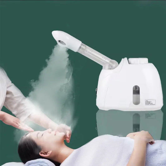 Revitaliseer uw huid met de Ozone Gezichtsstoomer - Warme Mist Bevochtiger voor Diepe Reiniging, Spa-kwaliteit Damp en Stralende Huidverzorging Thuis!