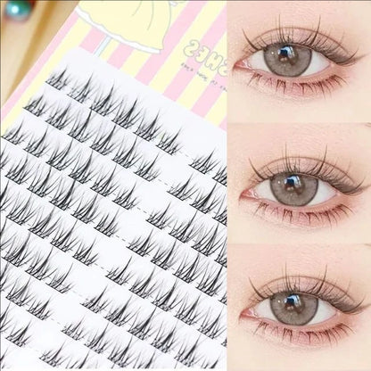 MJ Brown Zonnebloem Natuurlijke Manga Wimpers - Dikke Zwarte Extensions voor Anime-geïnspireerde Looks