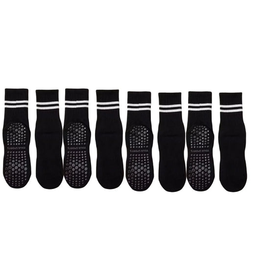 Verhoog je training: 4 paar vrouwen non-slip yoga en basketball trainingssokken