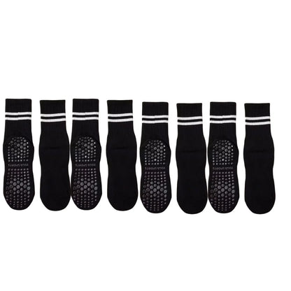 Verhoog je training: 4 paar vrouwen non-slip yoga en basketball trainingssokken