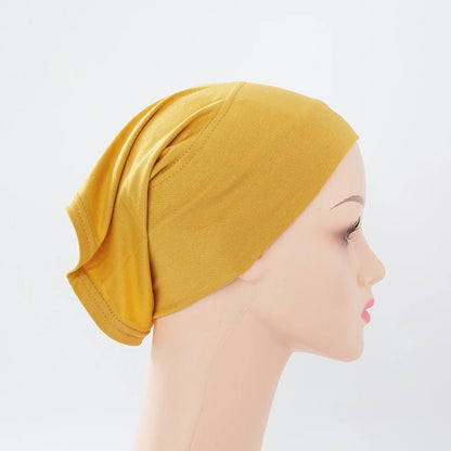 Chic en Stijlvol 56-Kleurige Vrouwen Binnen Hijab Tube Muts - Premium Bamboe Jersey Onderheadscarf voor Moslim Mode
