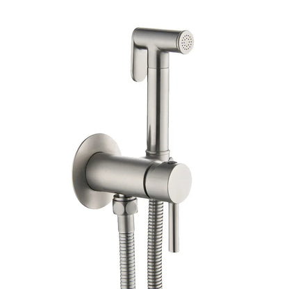 Elegantly Ontworpen Fliger Messing Handheld Bidet Sprayer - De Ultieme Hygiënische Douchekraan voor Uw Toilet met Warm en Koud Water Opties - Handig Draagbare Bidet Ervaring