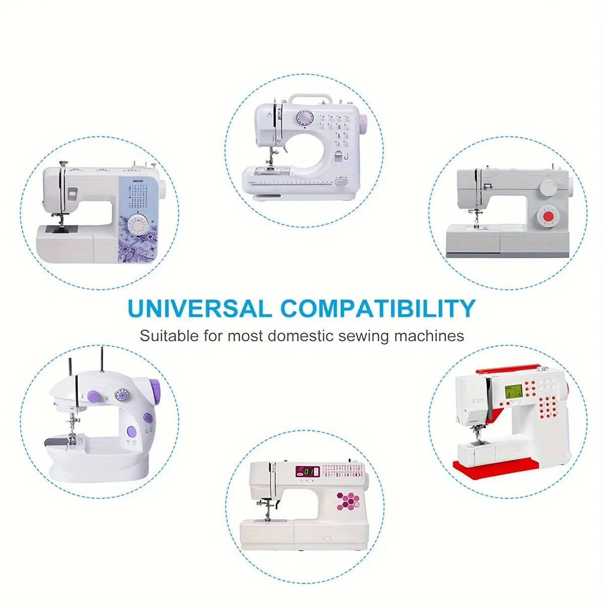 Aiguilles universelles machine à coudre lot de 20 tailles 70 à 100 couture tissus variés DIY