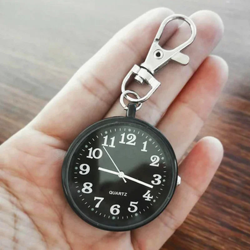 Charmante Vintage Pocket Watch Sleutelhanger Afstandsbediening Klok – Perfect voor Studenten en Medische Professionals!