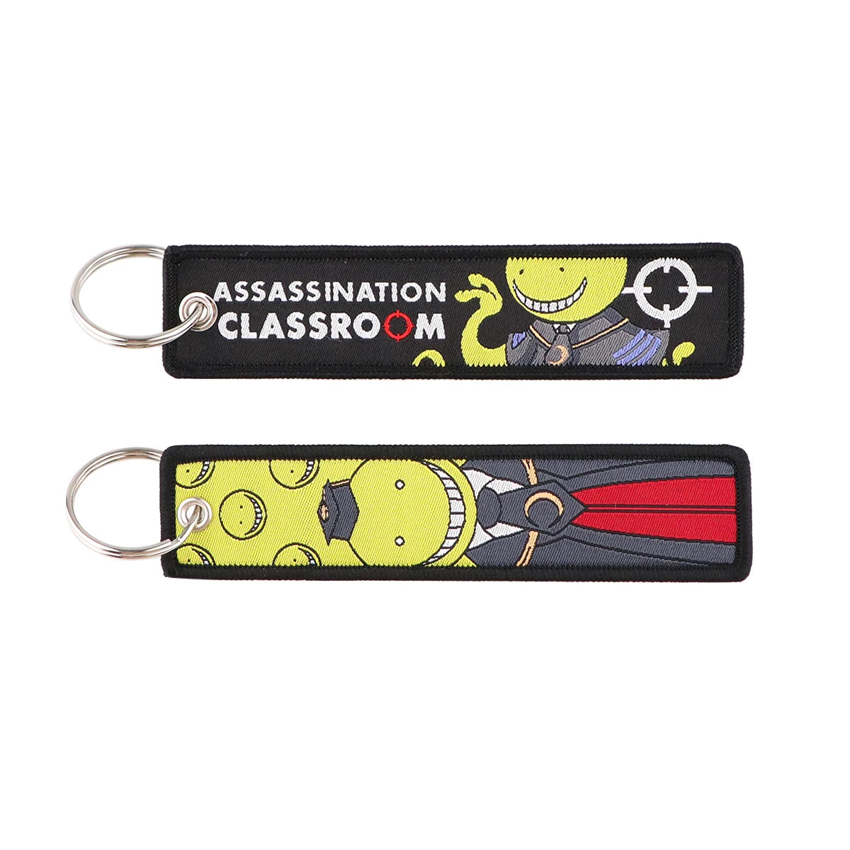Stijlvolle Japanse Anime Geborduurde Sleutelhangers – Perfecte Sleuteltags voor Motorfietsen, Auto's en Rugzakken – Trendy Sleutelhanger Cadeaus voor Vrienden!