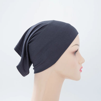 Chic en Stijlvol 56-Kleurige Vrouwen Binnen Hijab Tube Muts - Premium Bamboe Jersey Onderheadscarf voor Moslim Mode