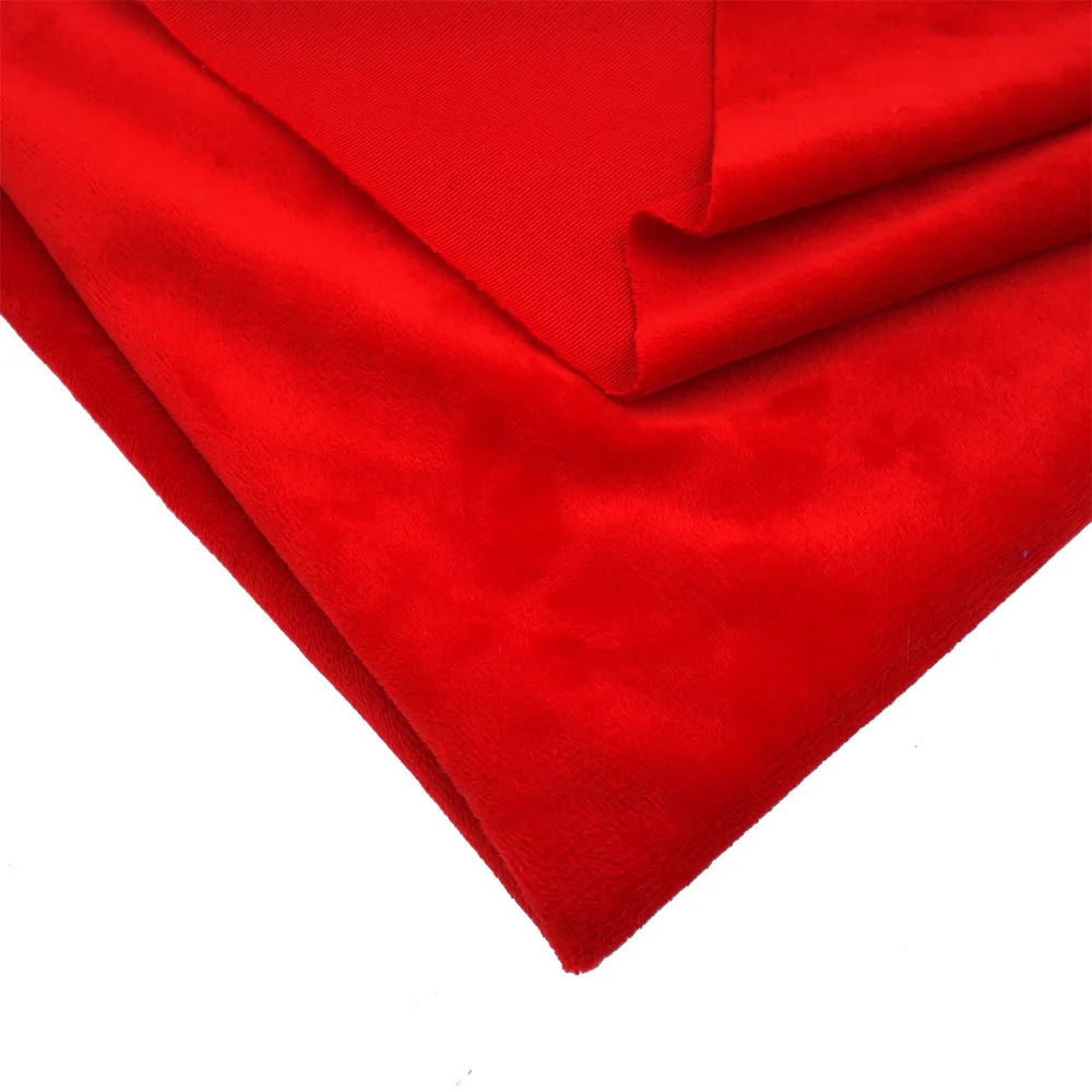 Super Soft Plush Minky Fabric Solid Color Fleece for Dolls Toys DIY Sewing Patchwork Home Textile