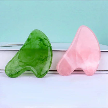 Herstel uw huid met onze natuurlijke kwarts Gua Sha gezichtsmasseertool - De ultieme facelift en slankende schraapplaat