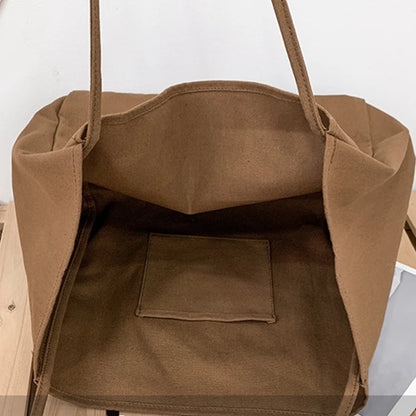 Stijlvolle en Ruime Eco-vriendelijke Canvas Draagtas - Perfect voor de Dagelijkse Avonturen van Vrouwen en Boodschappen!