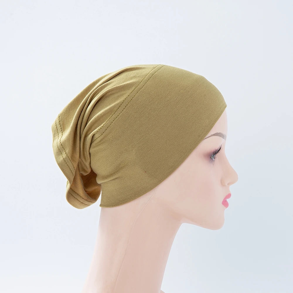 Chic en Stijlvol 56-Kleurige Vrouwen Binnen Hijab Tube Muts - Premium Bamboe Jersey Onderheadscarf voor Moslim Mode