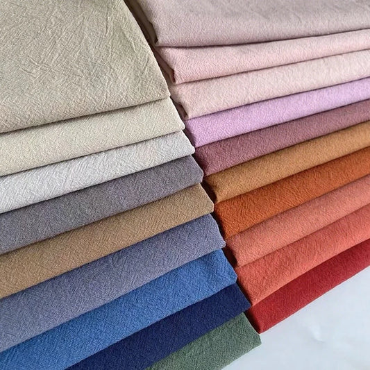 Solid Color 100% Cotton Fabric for Sewing Tablecloth Quilting Embroidery DIY Crafts Apparel Cloth 140cm Wide