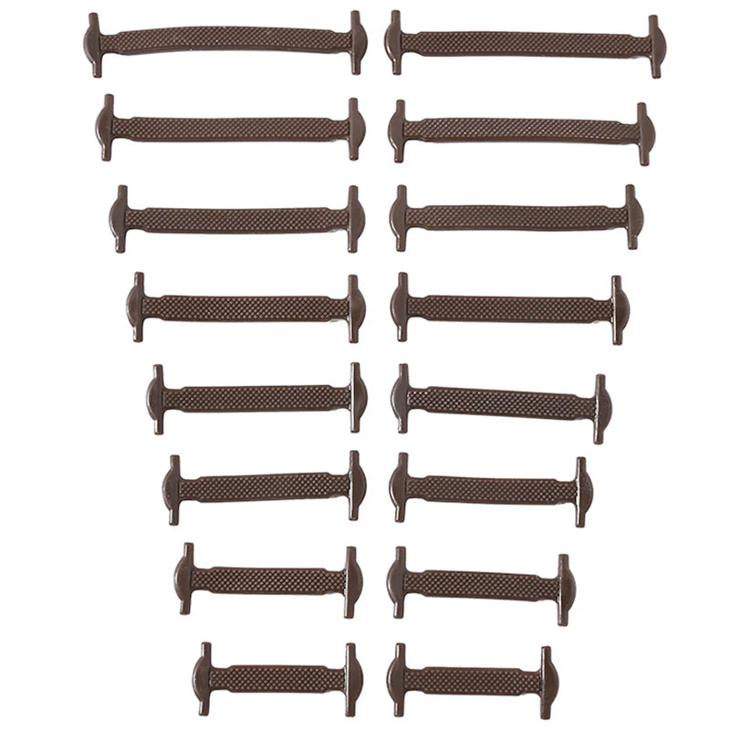 16-delige set van creatieve silicone veters zonder knopen – 12 levendige kleuren van elastische luie veters voor moeiteloze stijl!