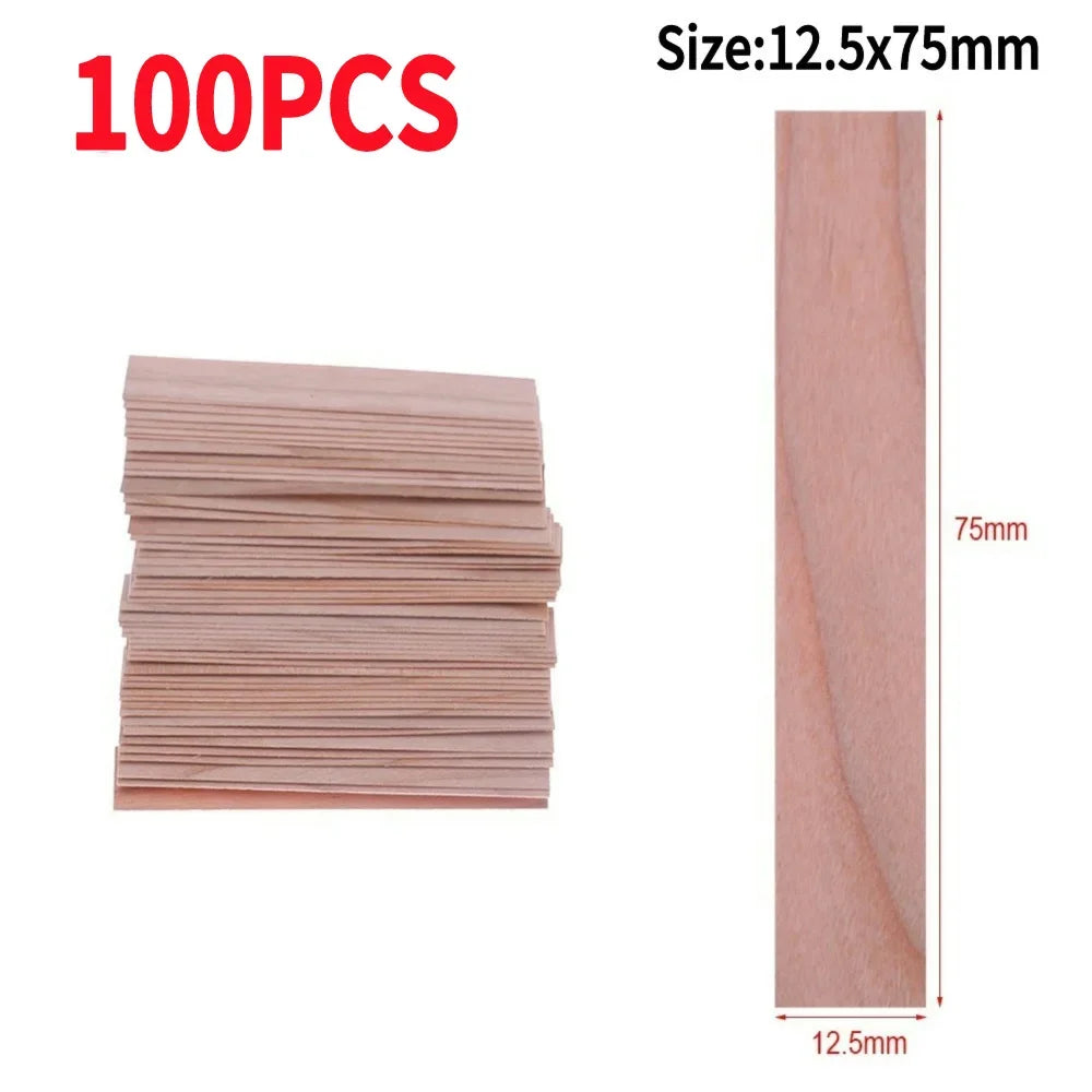 Wooden Candle Wicks Smokeless Wood Wick Strips for Soy Wax Candles DIY Candle Making Supplies