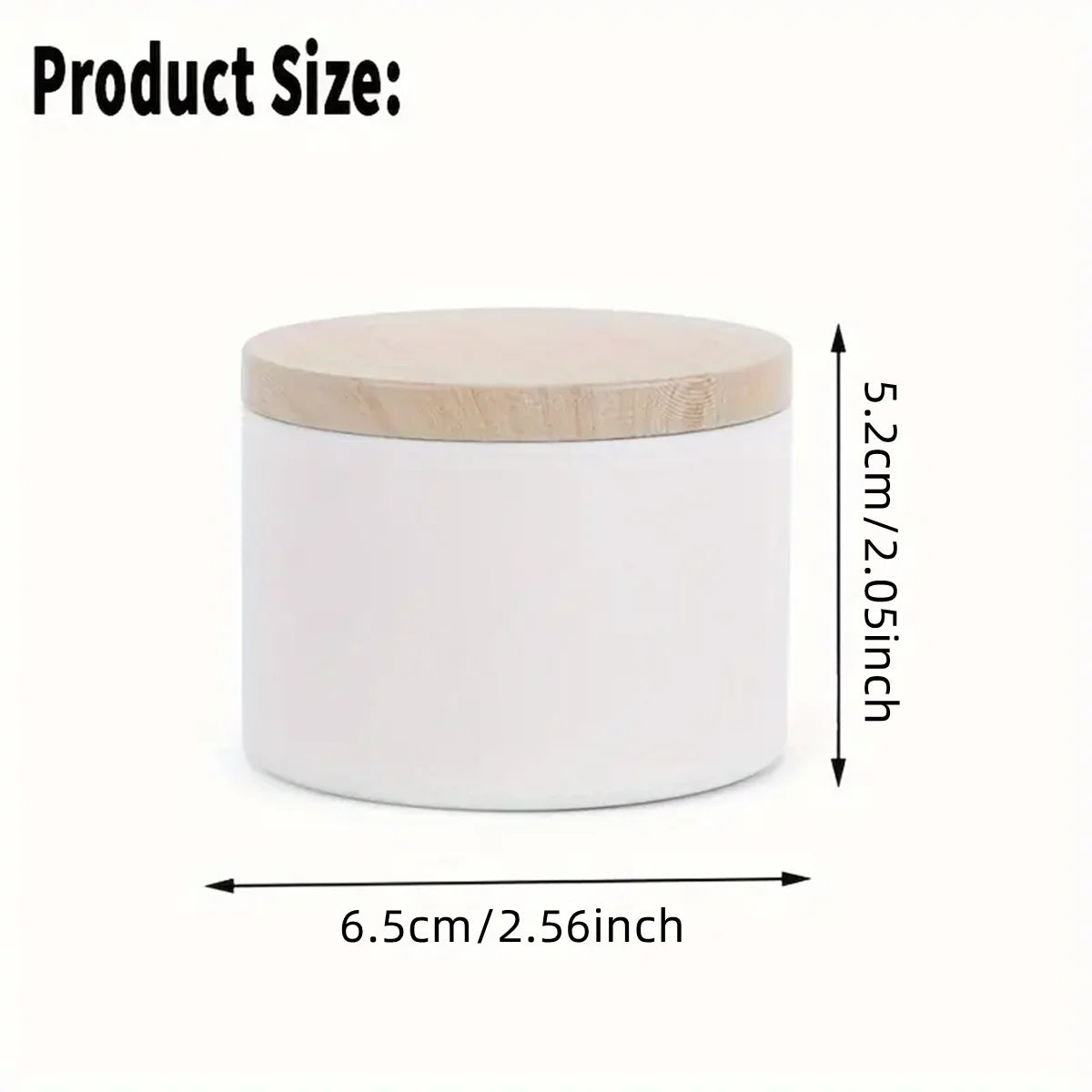 4oz Candle Jars with Wooden Lids | Empty Metal Candle Tins for Candle Making | Black & White Containers