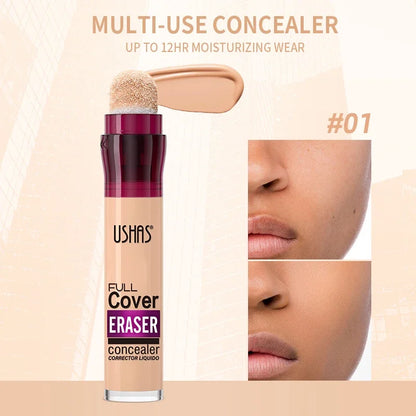 Transformeer je uitstraling met de USHAS 12-kleuren sponskop concealer – Perfect voor het verbergen van donkere kringen, sproeten en acne voor een vlekkeloze natuurlijke finish!