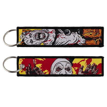 Stijlvolle Japanse Anime Geborduurde Sleutelhangers – Perfecte Sleuteltags voor Motorfietsen, Auto's en Rugzakken – Trendy Sleutelhanger Cadeaus voor Vrienden!