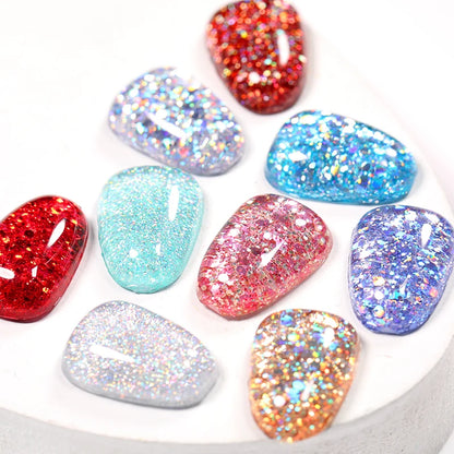LILYCUTE Sprankelende Glitter Gel Nagellak - Levendige Lente/Zomer Kleuren, Semi-Permanente UV Gel Perfect voor Soak-Off Manicures en Prachtige Nail Art!
