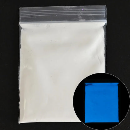 10g Blauw Groene Gloei-in-het-Donker Nagelpoeder - Luminieuze Pigmentstof voor Indrukwekkende Sieraden en Knutsel Decoraties