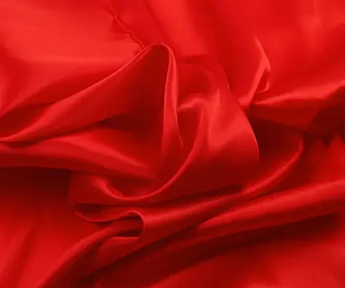 Satin Imitation Silk Fabric 150cm Wide Polyester Lining Cloth for Dresses Decor DIY Sewing by Meter