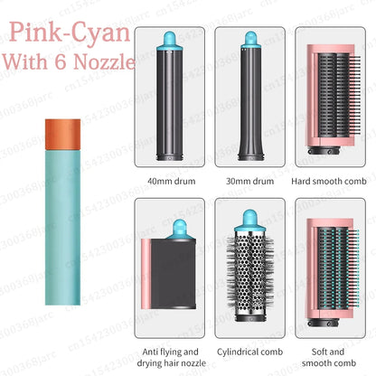 Verhoog Je Haarspel: 6-in-1 Multi-Styler met Krultang, Hete Lucht Borstel en Professionele Föhn voor Prachtige Krullen!