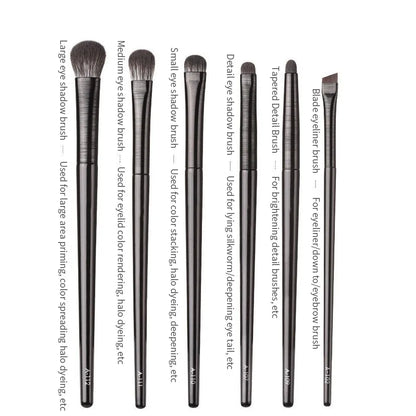 Essentiële Natuurlijke Oogmake-up Borstelset - Perfect voor Oogschaduw, Wenkbrauwcontour en Nauwkeurige Eyelinerapplicatie - Ideale Make-up Tools voor Vrouwen