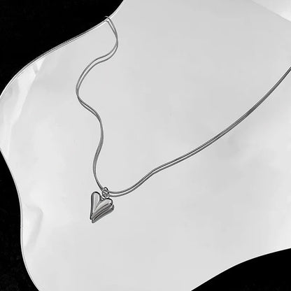 Charmante Dubbel Laag Hart Hanger Ketting voor Dames - Elegante en Stijlvolle Sieraad