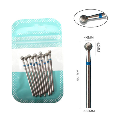 Ultimate 10-delige Diamanten Vijl Bit Set voor Perfecte Manicure & Pedicure met Elektrische Machine - Inclusief Borstel en Freesgereedschap