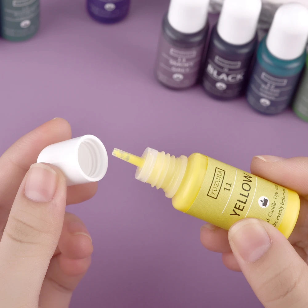 Liquid Candle Dye Set | Concentrated Color Pigments for Candle Making | Wax Dye for Soy & Beeswax Candles