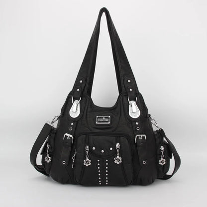 Chic Angelkiss Dames Handtas Collectie - Stijlvolle PU Leren Schoudertas & Ruimtelijke Schoudertas voor de Moderne Vrouw